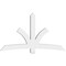 Ekena Millwork Davenport Architectural Grade PVC Gable Bracket, 84"W x 49"H x 6"D x 6"F, 14/12 Pitch GBP084X49X0606DAV00 - alternate 2
